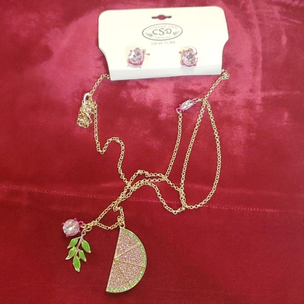 Catherine stein watermelon necklace